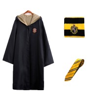 Костюм Гаррі Поттер учня Хогвартс Пуфендуй S (плащ, шарф, краватка)